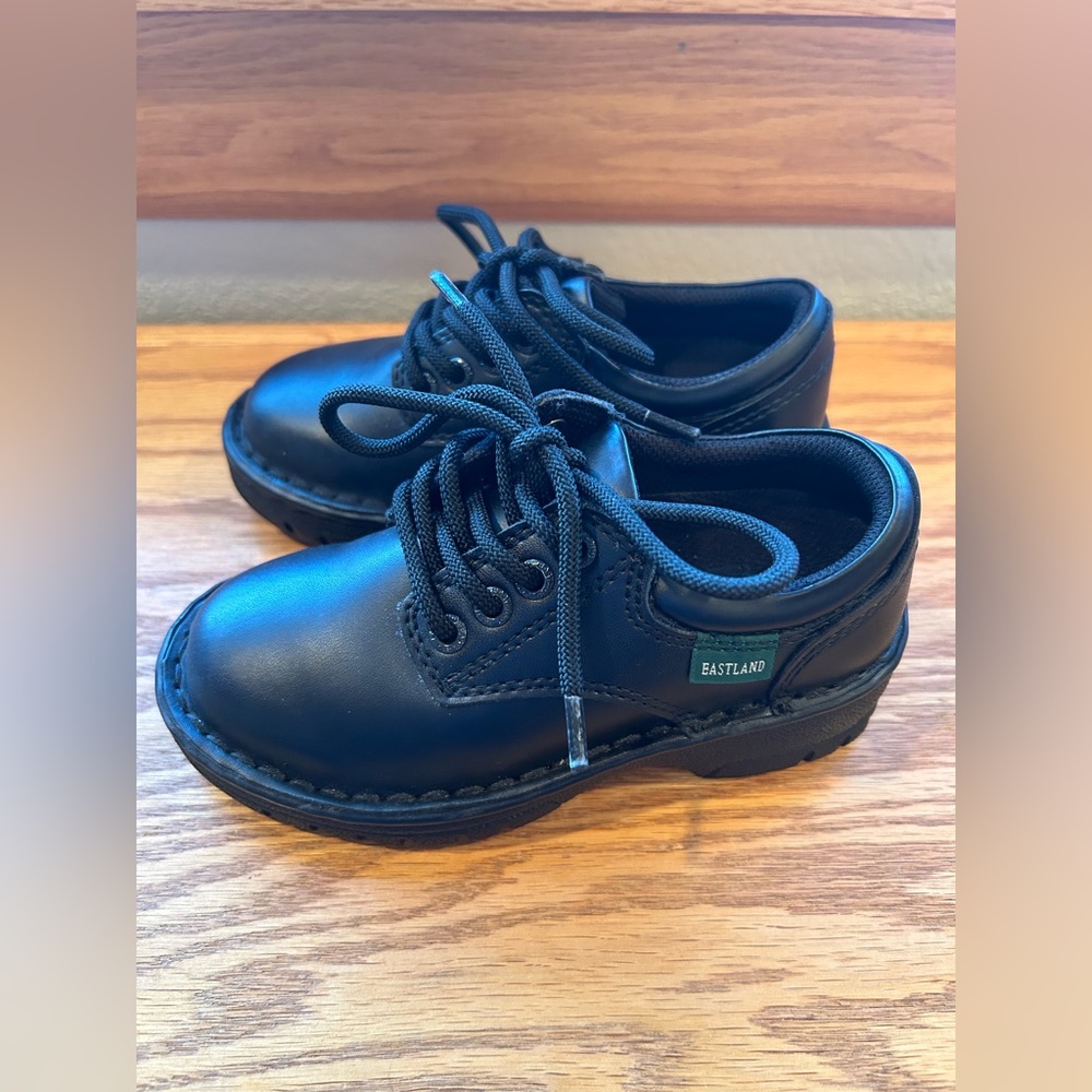 Boys Eastland Black Dress Shoes